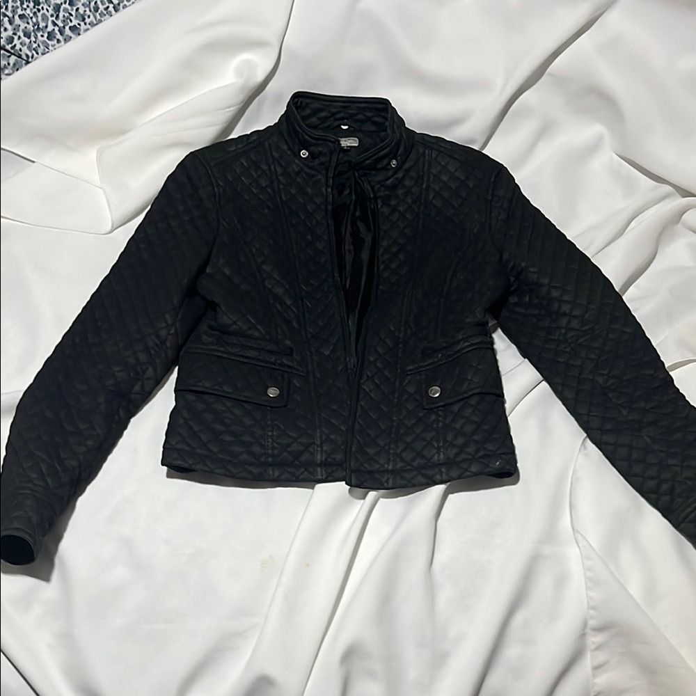 Women's Black Quilted Jacket